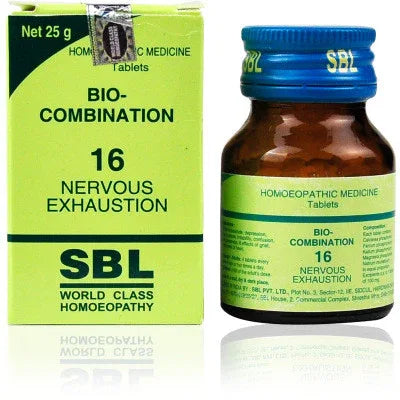 SBL Bio Combination 16 Tablet 25gm – Pack of 2 | Nervous Exhaustion & Depression