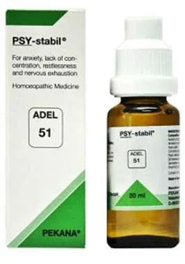 Adel 51 Psy-Stabil Drops 20ml – Anxiety, Stress & Nervous Exhaustion